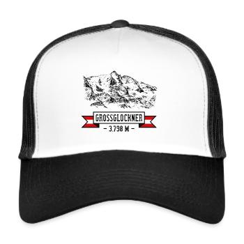 Großglockner 2023 - Trucker Cap - Weiß/Schwarz - Vorne