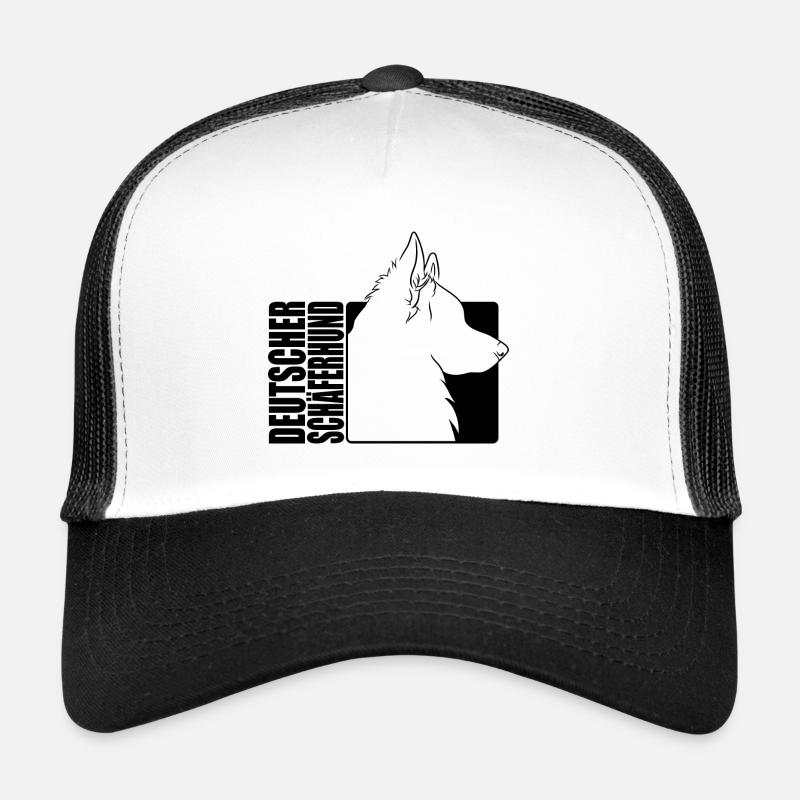 Deutscher Schäferhund langhaar Profil Wilsigns Trucker Cap