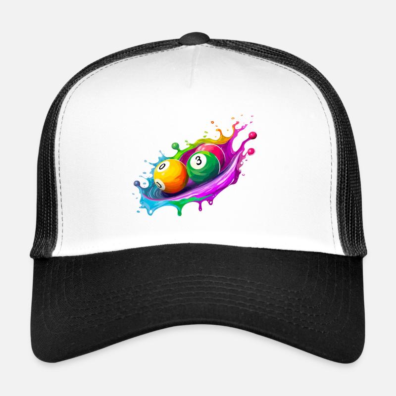 Billiards - Trucker Cap - white/black