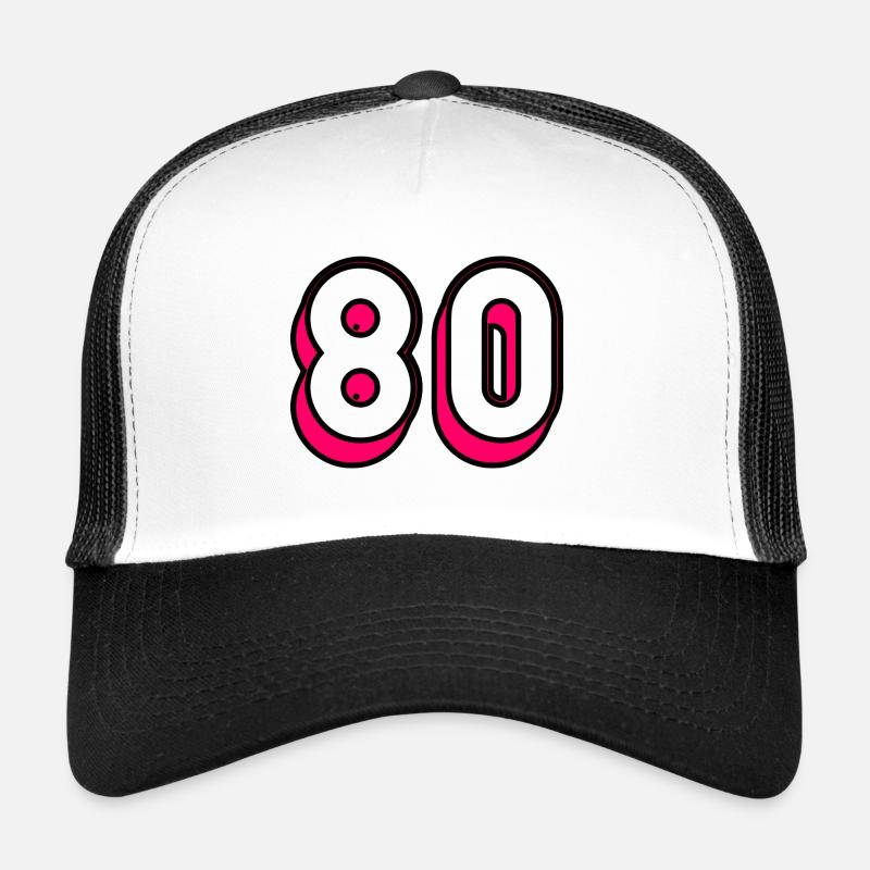 80. 80 YEARS. 80TH ANNIVERSARY. 80 YEARS ANNIVERSARY Trucker Cap