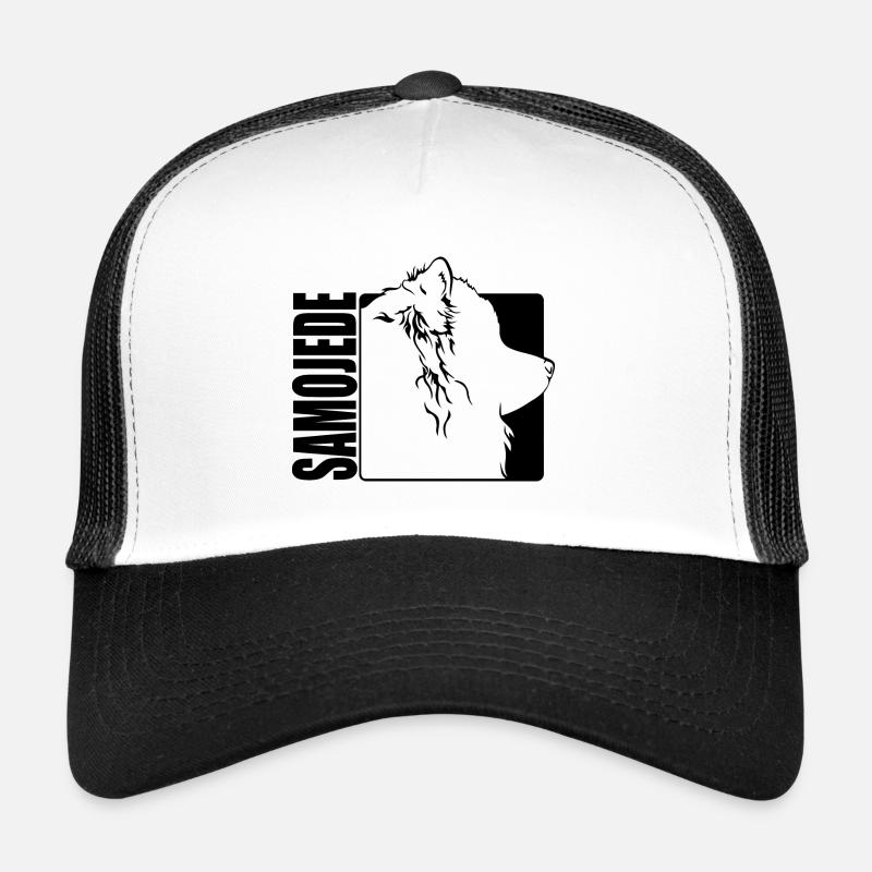 Samoyède Profil Chiens Chiens Wilsigns Casquette trucker 