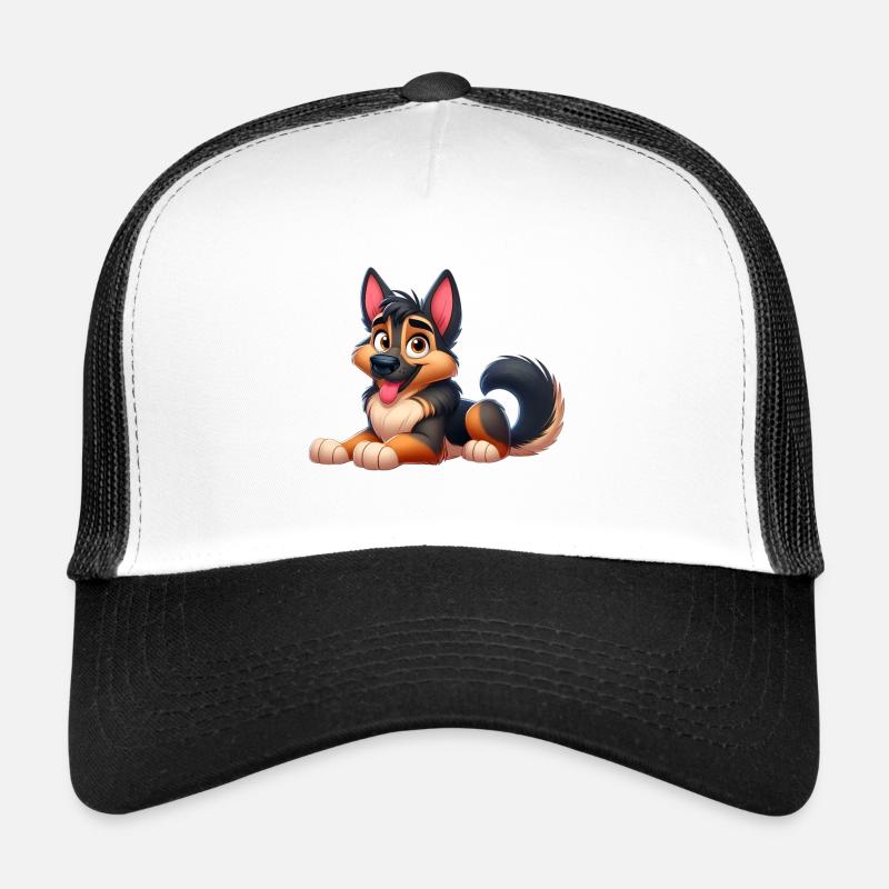 beauceron 2 - Casquette trucker  - blanc/noir