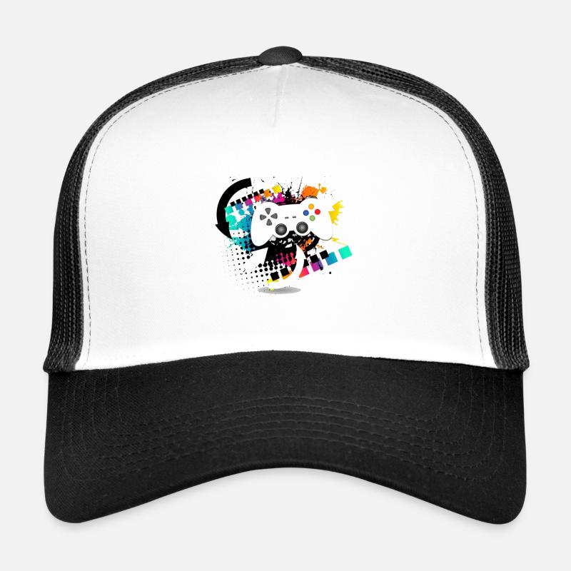 Gamepad Controller Bunt Trucker Cap
