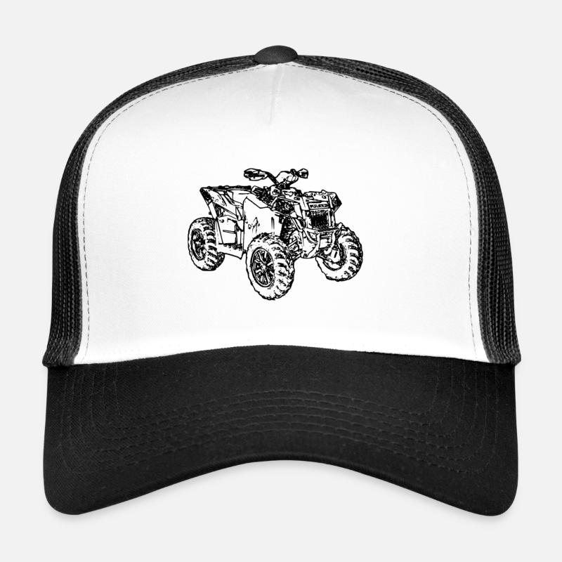 Scrambler Quad ATV - Trucker Cap - white/black