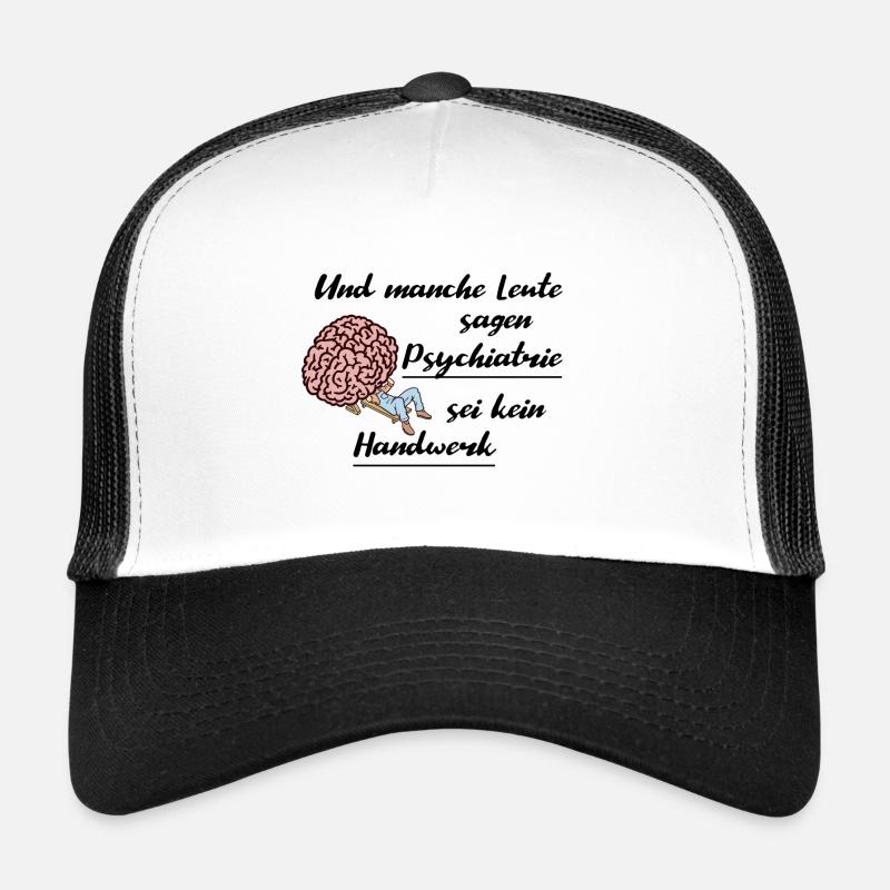 Psychiatrie - Trucker Cap - Weiß/Schwarz