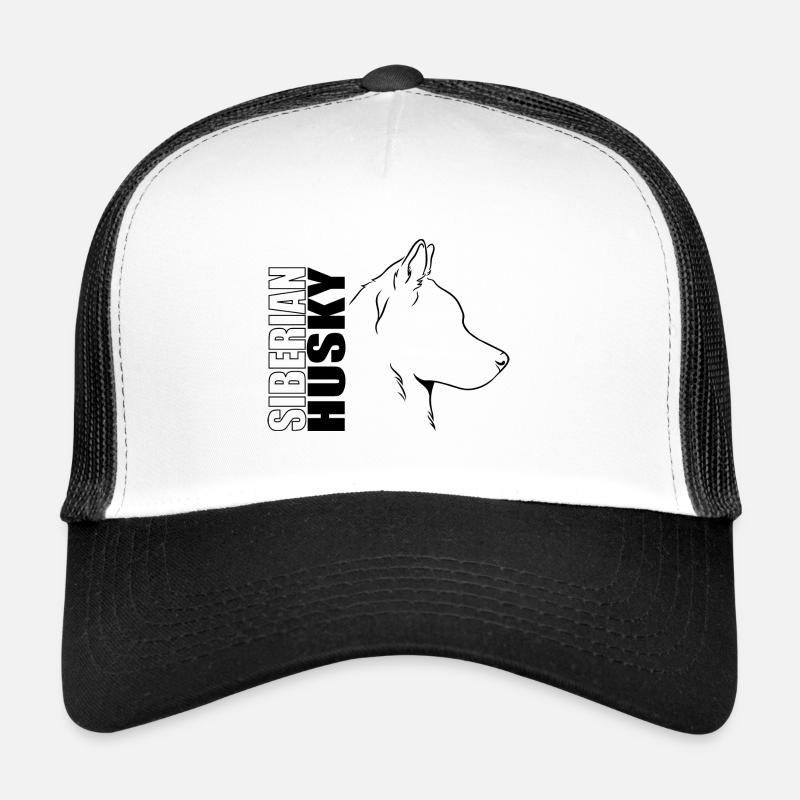 Husky Sibérien Profil Chiens Chien Wilsigns Casquette trucker 