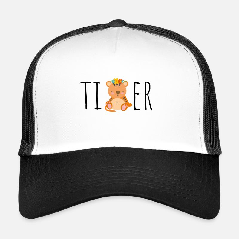 Tiger Kinder Geschenk Geburtstag Pyjama Schlafen Trucker Cap