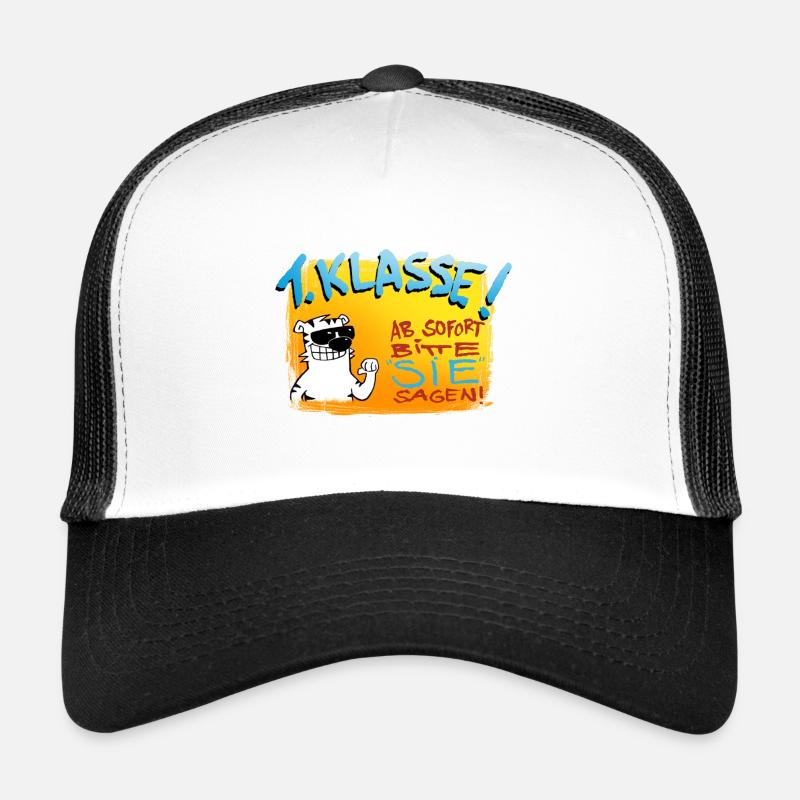Gesellschaftlicher Aufstieg! - Trucker Cap - Weiß/Schwarz