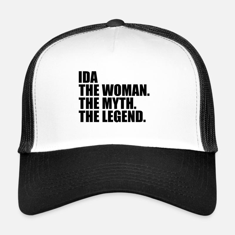 Woman Myth Legend Name Ida Trucker Cap