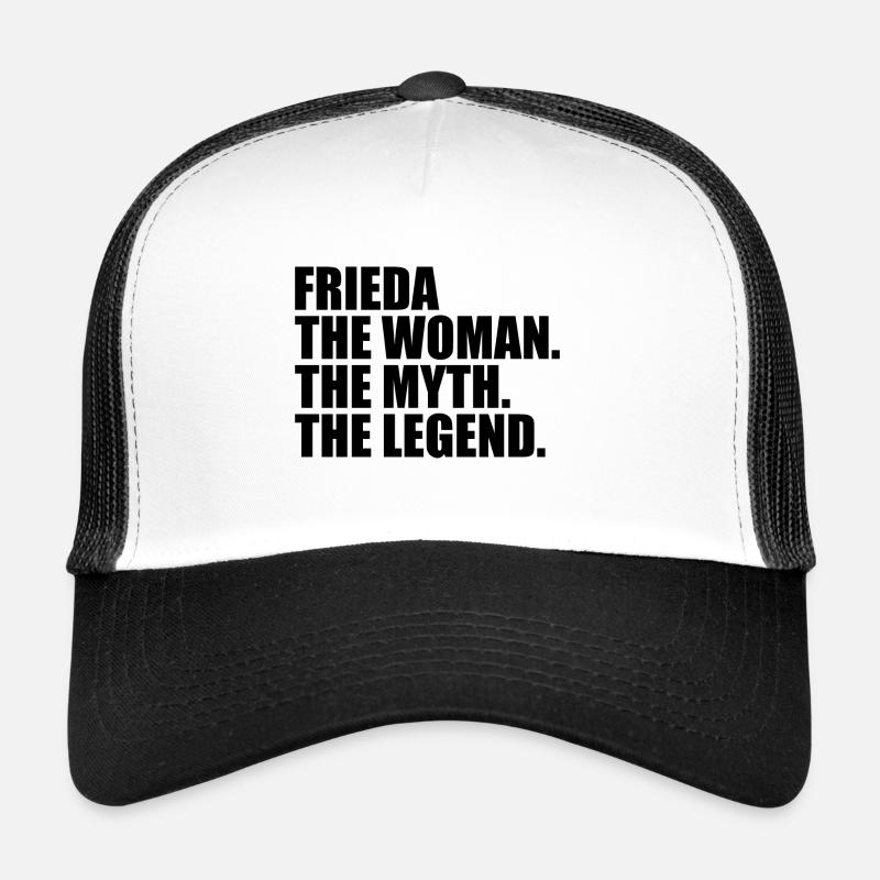 Woman Myth Legend Name Frieda Trucker Cap