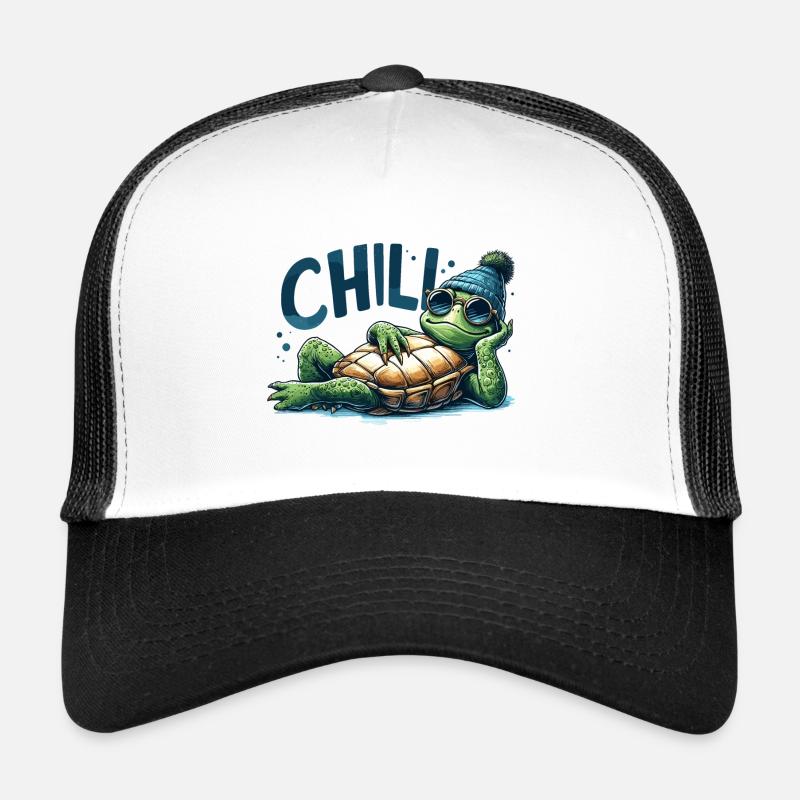 Chillkröte Schildkröte cool chillen Geschenk Trucker Cap