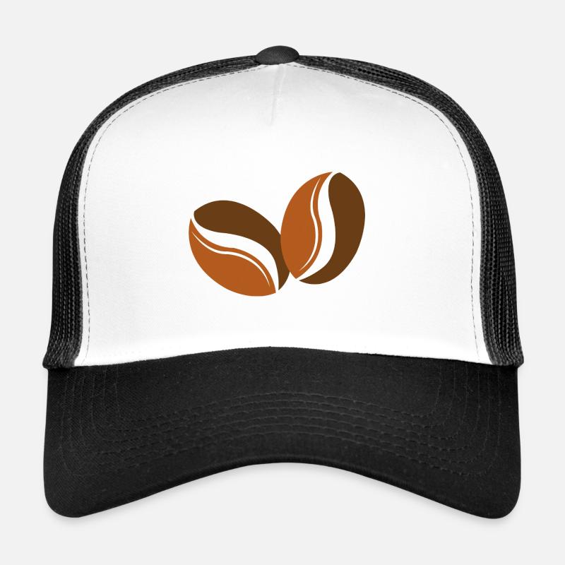COFFEE BEANS - Trucker Cap - Weiß/Schwarz