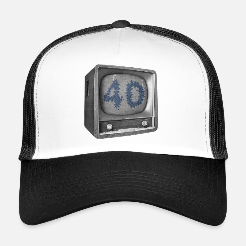 Geburtstag 40 Jahre - Trucker Cap - Weiß/Schwarz
