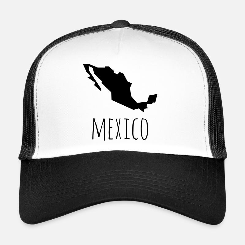 mexico - Trucker Cap - Weiß/Schwarz