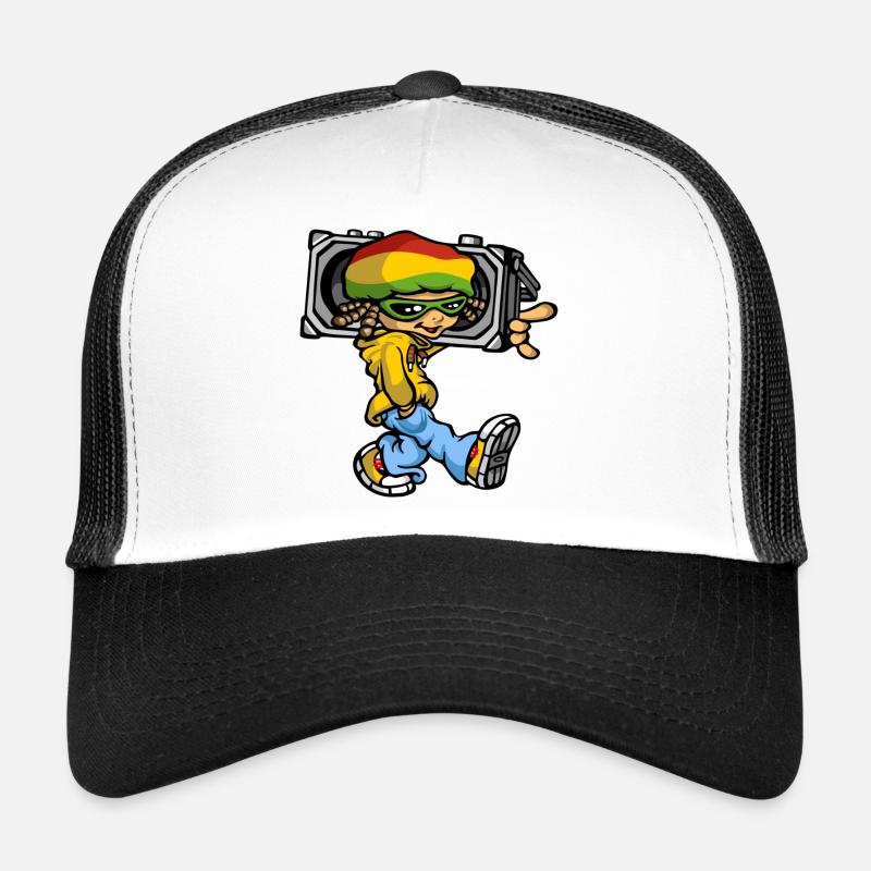 Reggae boy and radio Trucker Cap