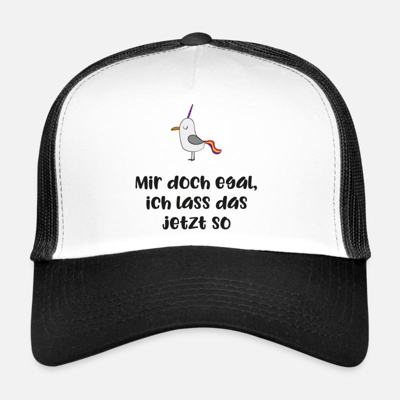 lustiger Spruch - Trucker Cap - Weiß/Schwarz