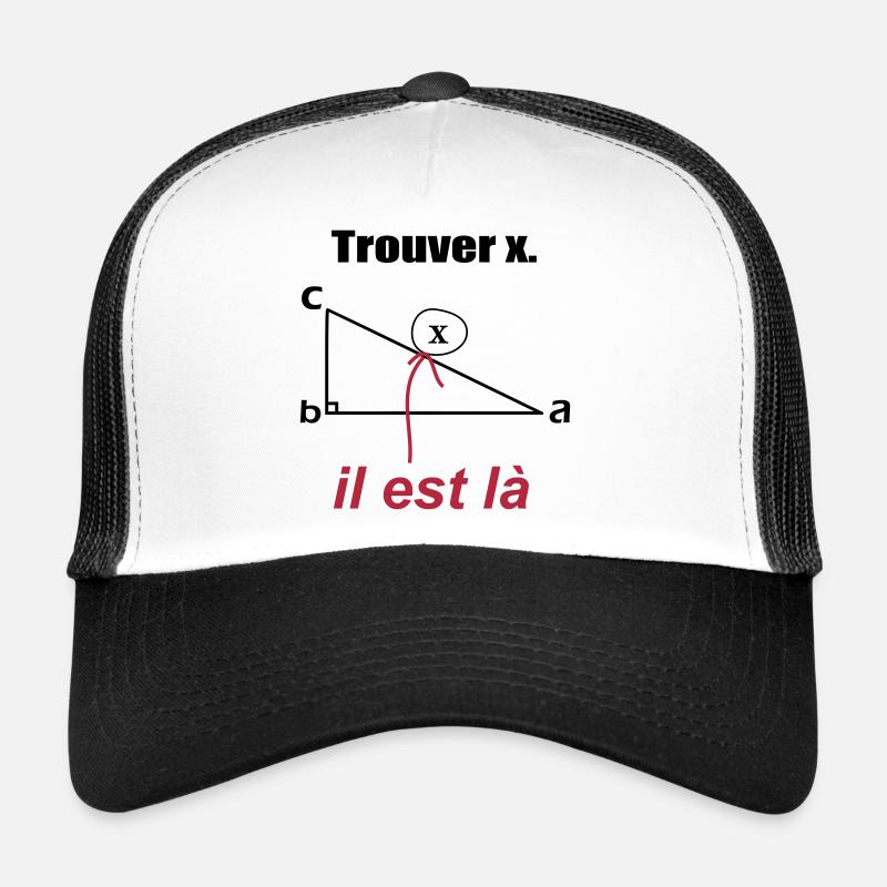 x est ici Casquette trucker 