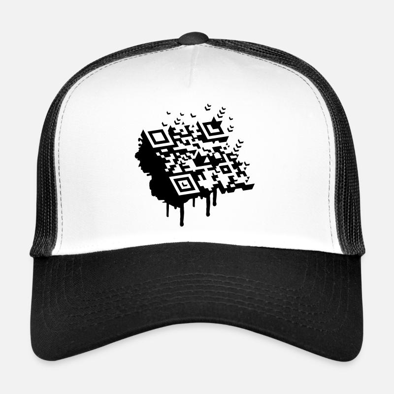 A 3D bar code as a graffiti Trucker Cap