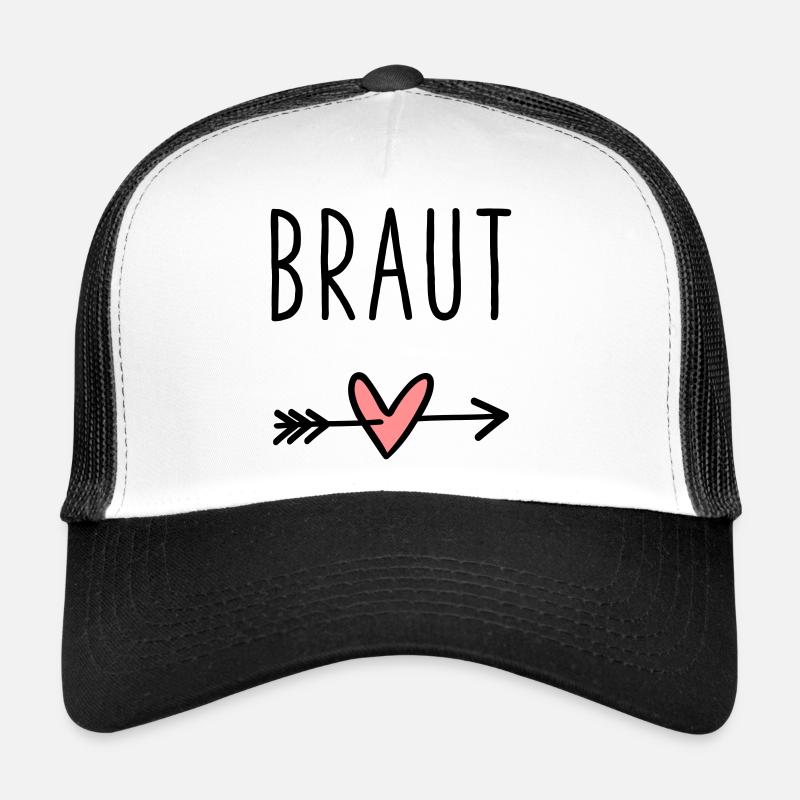 Bride's heart cupid arrow bachelor party Trucker Cap