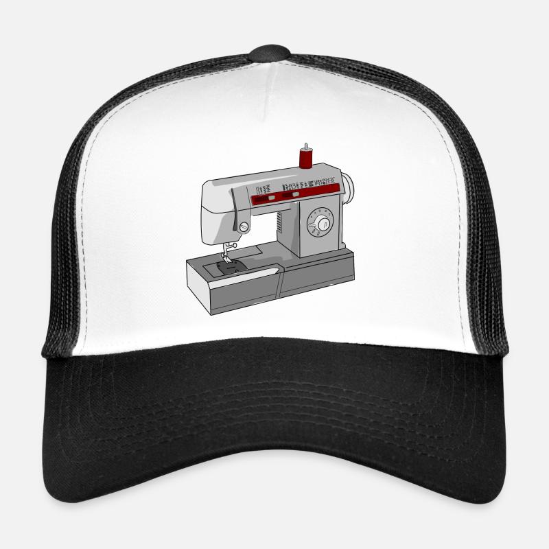 Illustration de machine à coudre sans couture Casquette trucker 