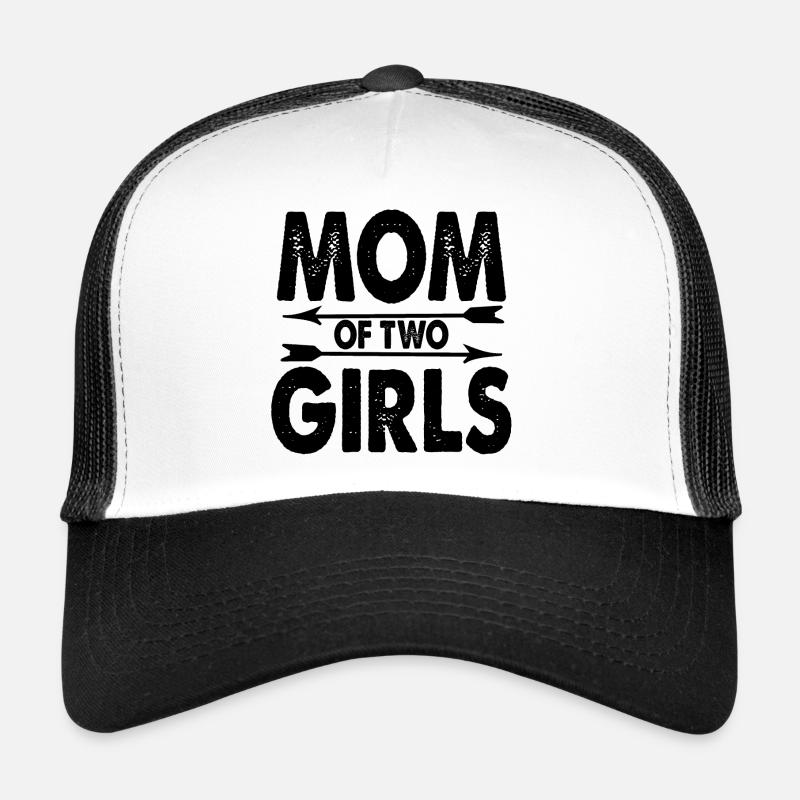 Mutter 2 Töchter Geschenk Kinder Mama Trucker Cap