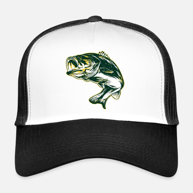 Fisch - Trucker Cap - Weiß/Schwarz