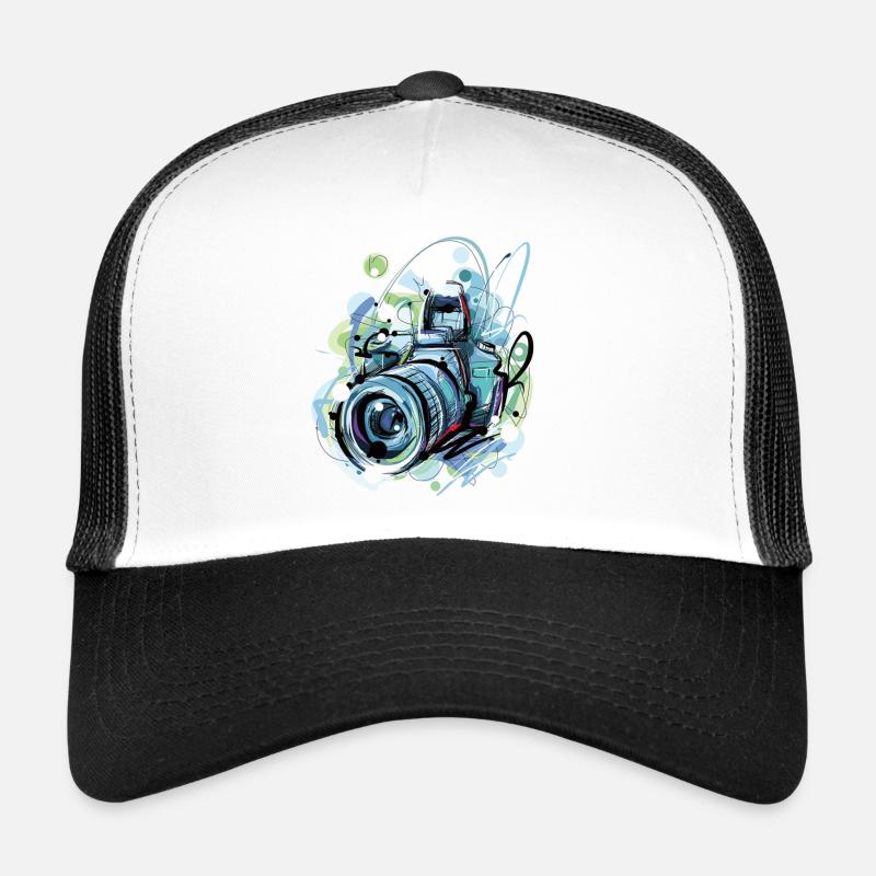 Urban Burst Camera - Trucker Cap - white/black