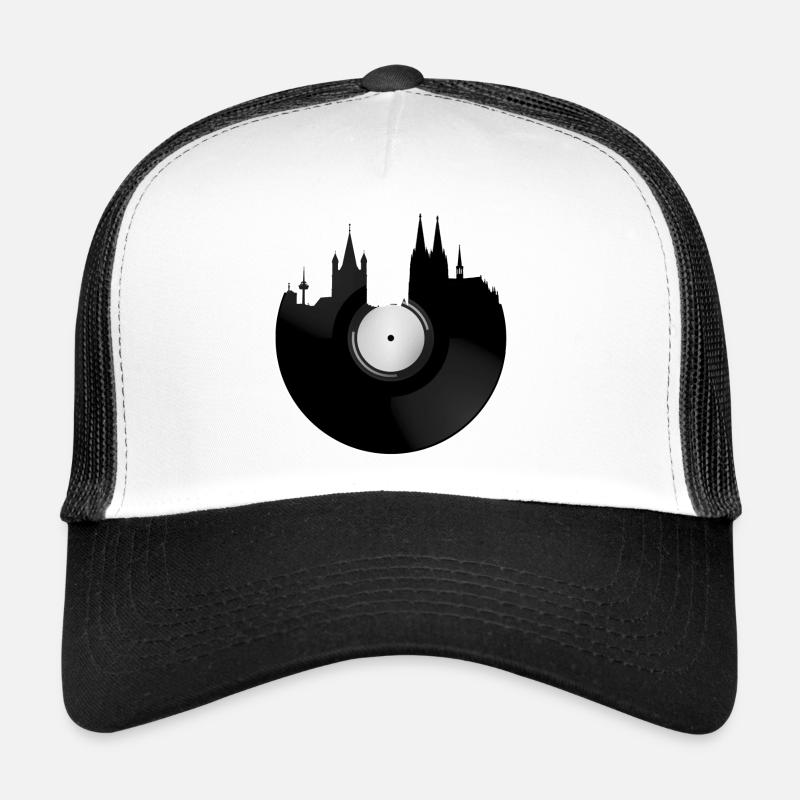 Cologne Long Play - Köln LP - Trucker Cap - Weiß/Schwarz