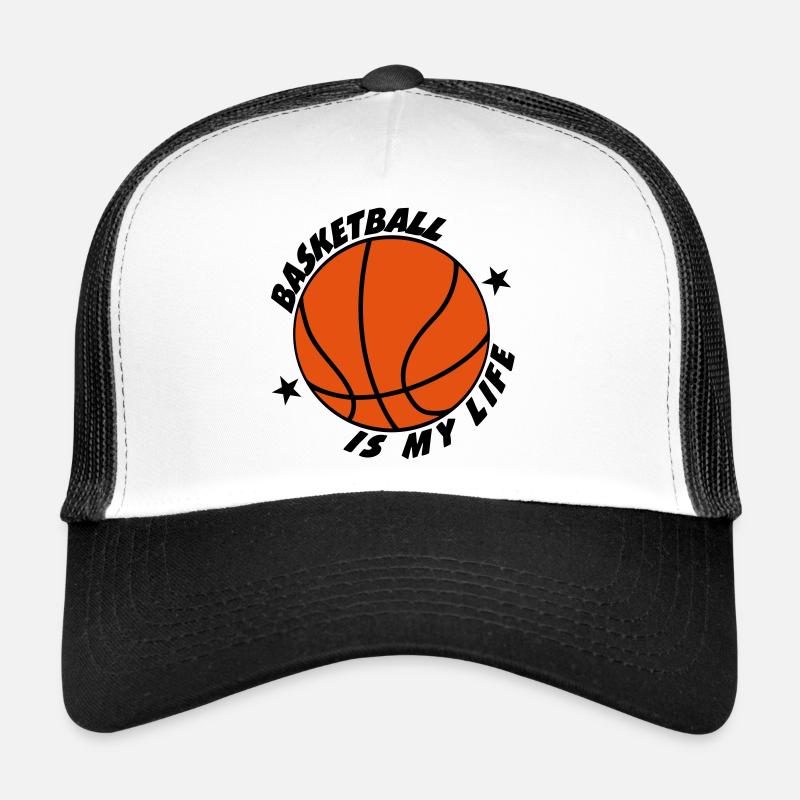 Basketball - Casquette trucker  - blanc/noir
