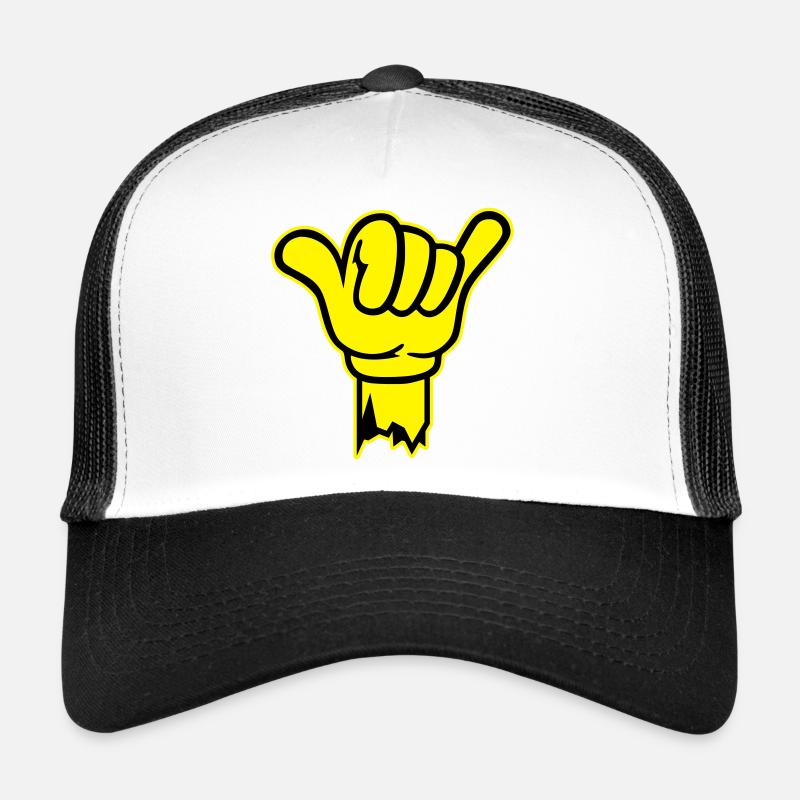 hand shaka finger Trucker Cap
