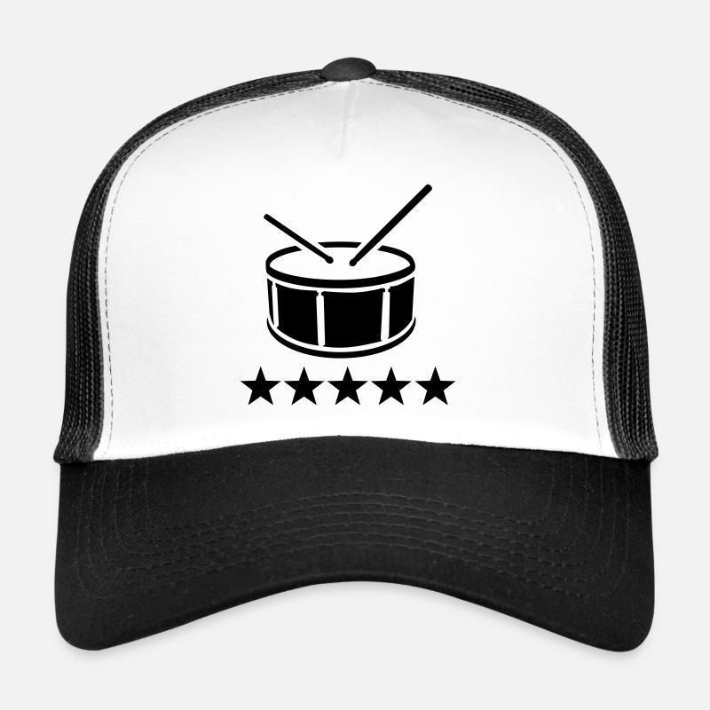 tambour - Casquette trucker - blanc/noir