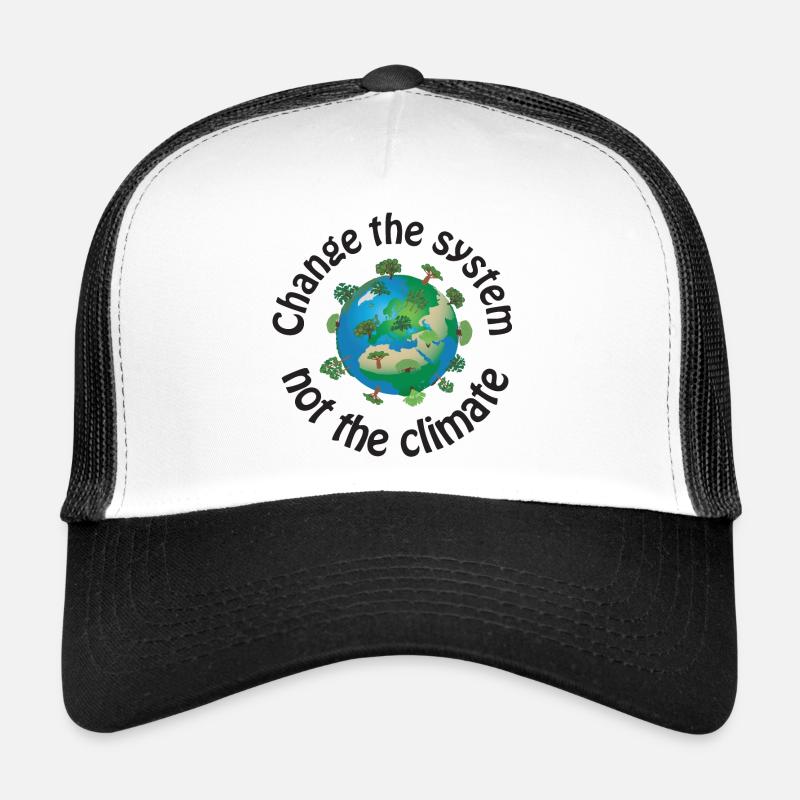 Changer le système, pas le climat noir Casquette trucker 