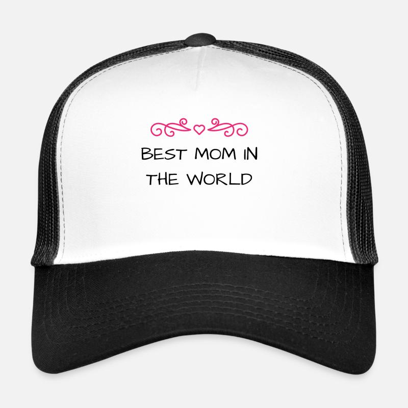 Beste Mutter der Welt - Trucker Cap - Weiß/Schwarz