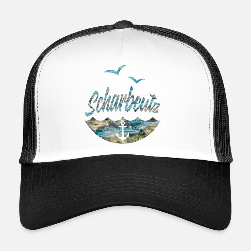 SCHARBEUTZ LIEBE OSTSEE - Trucker Cap - Weiß/Schwarz