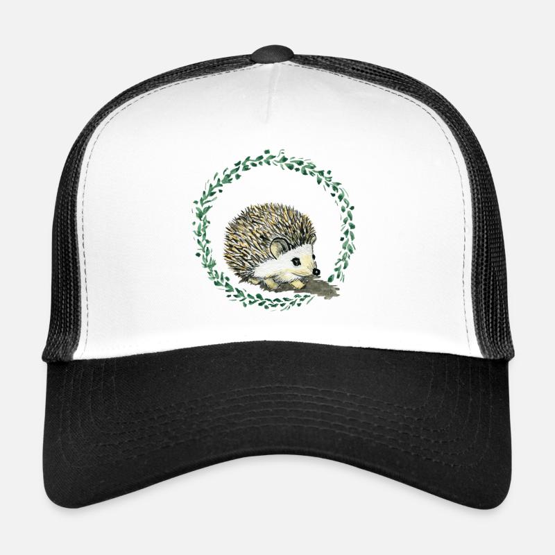 Hedgehog - Trucker Cap - white/black