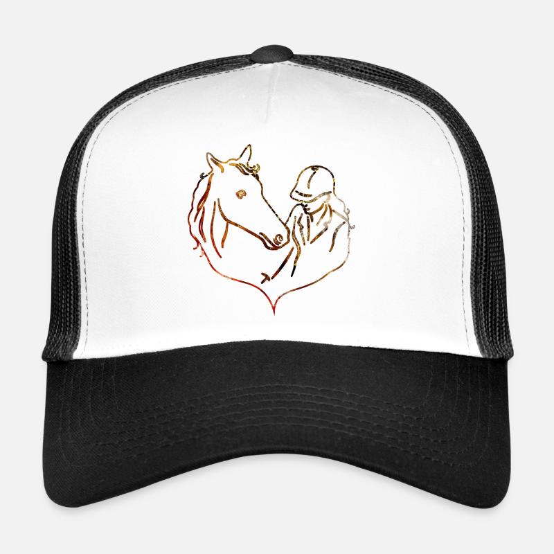 PFERD PONY PFERDELIEBE - Trucker Cap - Weiß/Schwarz