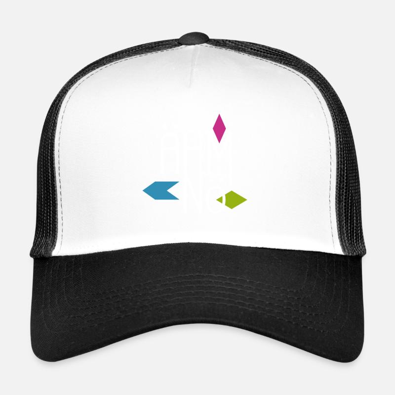 Ähm Nö - Trucker Cap - Weiß/Schwarz