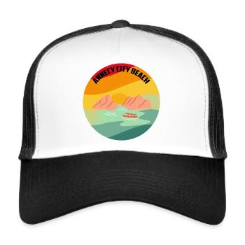 Annecy - Casquette trucker  - blanc/noir - Devant