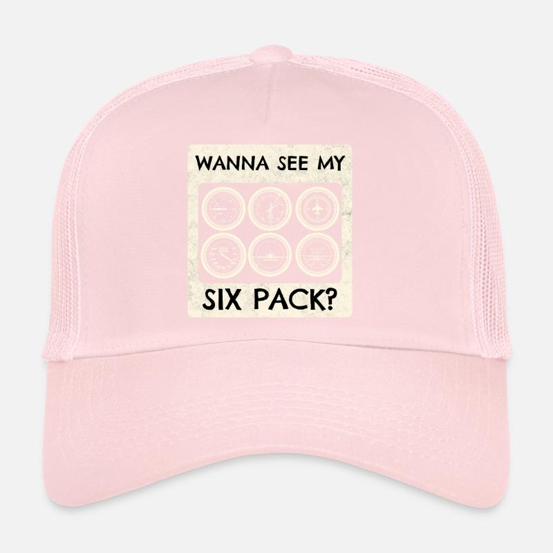 Flugzeug Pilot Fliegen Sixpack Cockpit I Geschenk Trucker Cap
