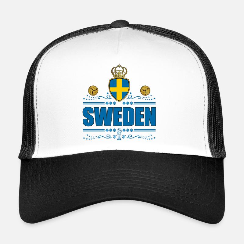 SWEDEN - Trucker Cap - white/black
