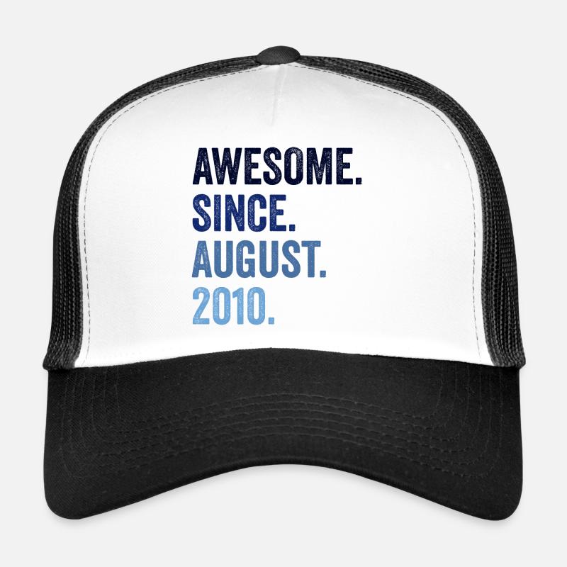 Awesome Since August 2010 12. Geburtstag Trucker Cap