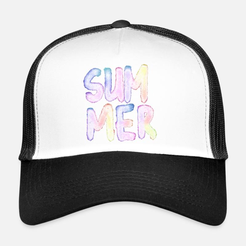 Summer - Trucker Cap - Weiß/Schwarz