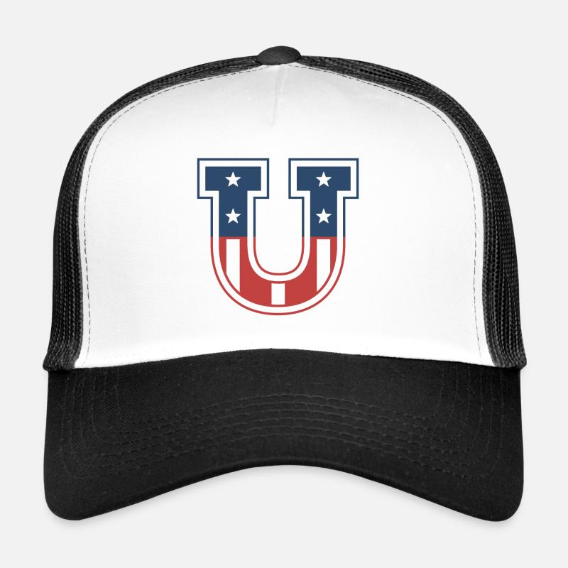 Letter U USA Trucker Cap