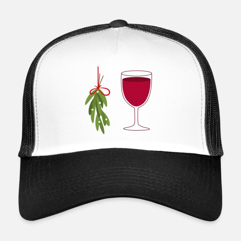 Mistletoe and Wine Trucker Cap