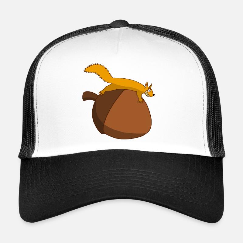 L'écureuil contre le gland Casquette trucker 
