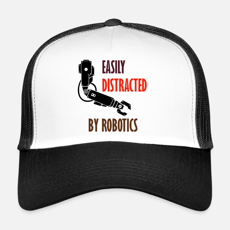 Distracted by Robots Professional Coding Engineer Trucker Cap