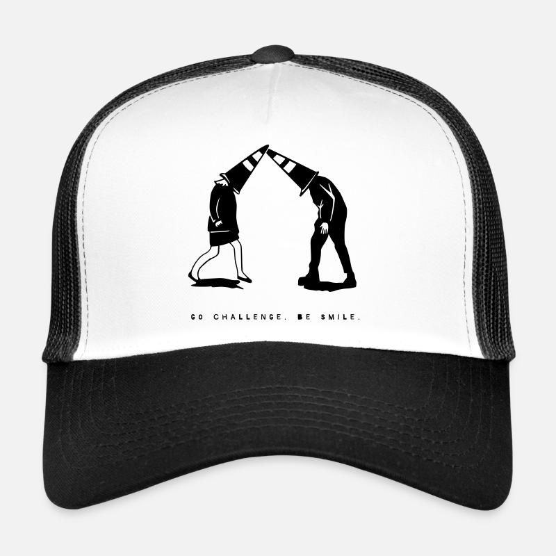 Bleib albern | WARUM NICHT - Trucker Cap - Weiß/Schwarz