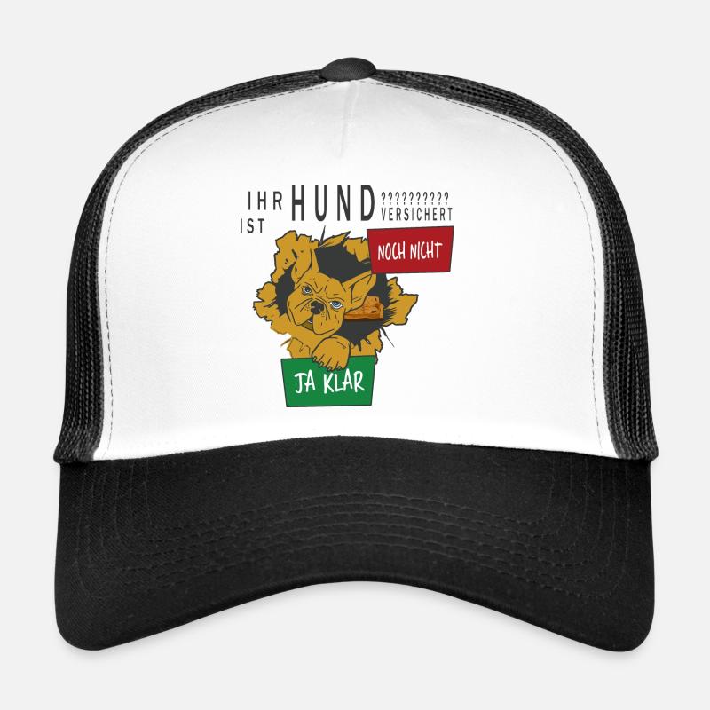 Hunde Versicherung - Trucker Cap - Weiß/Schwarz