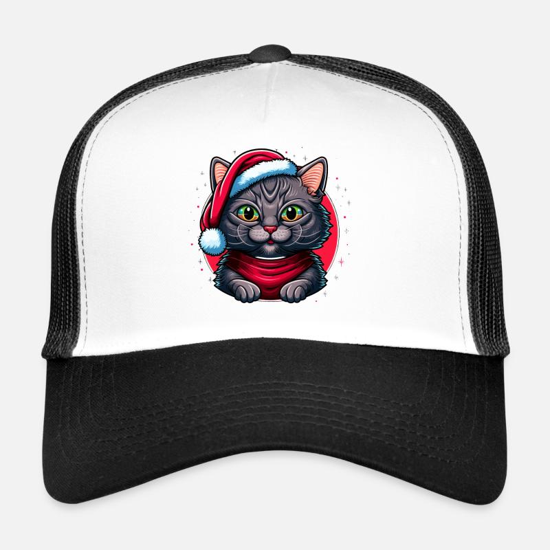 Cute Advent kitten digital artwork for all cat Trucker Cap