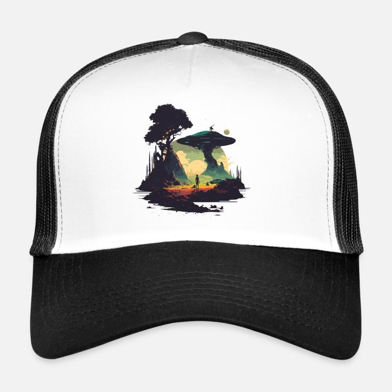funny alien Trucker Cap